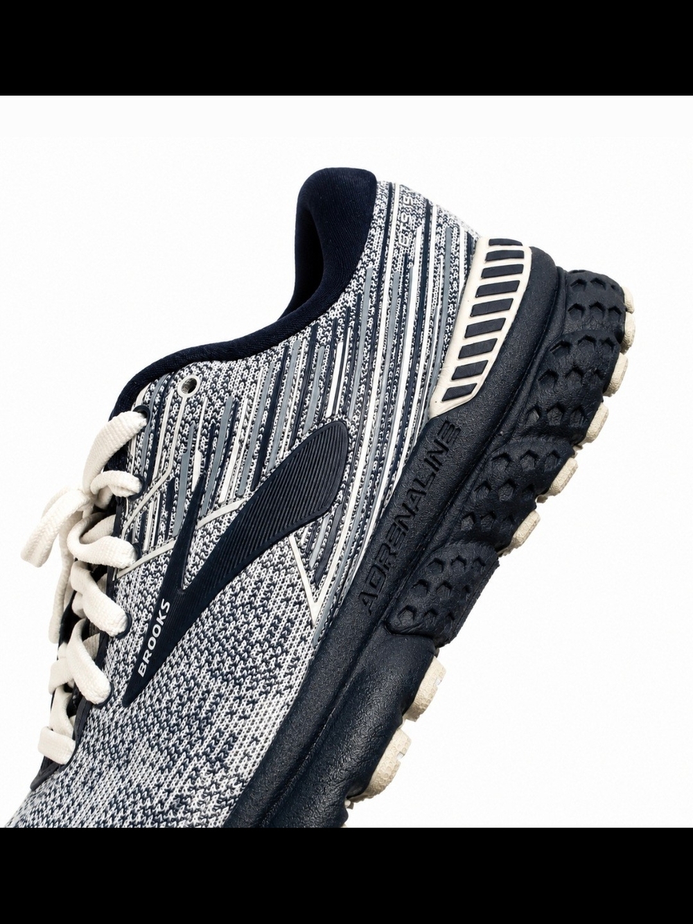 Brooks Adrenaline GTS 19 Gray Navy Running Shoes Men's Size 10.5 - Picture 6 of 10